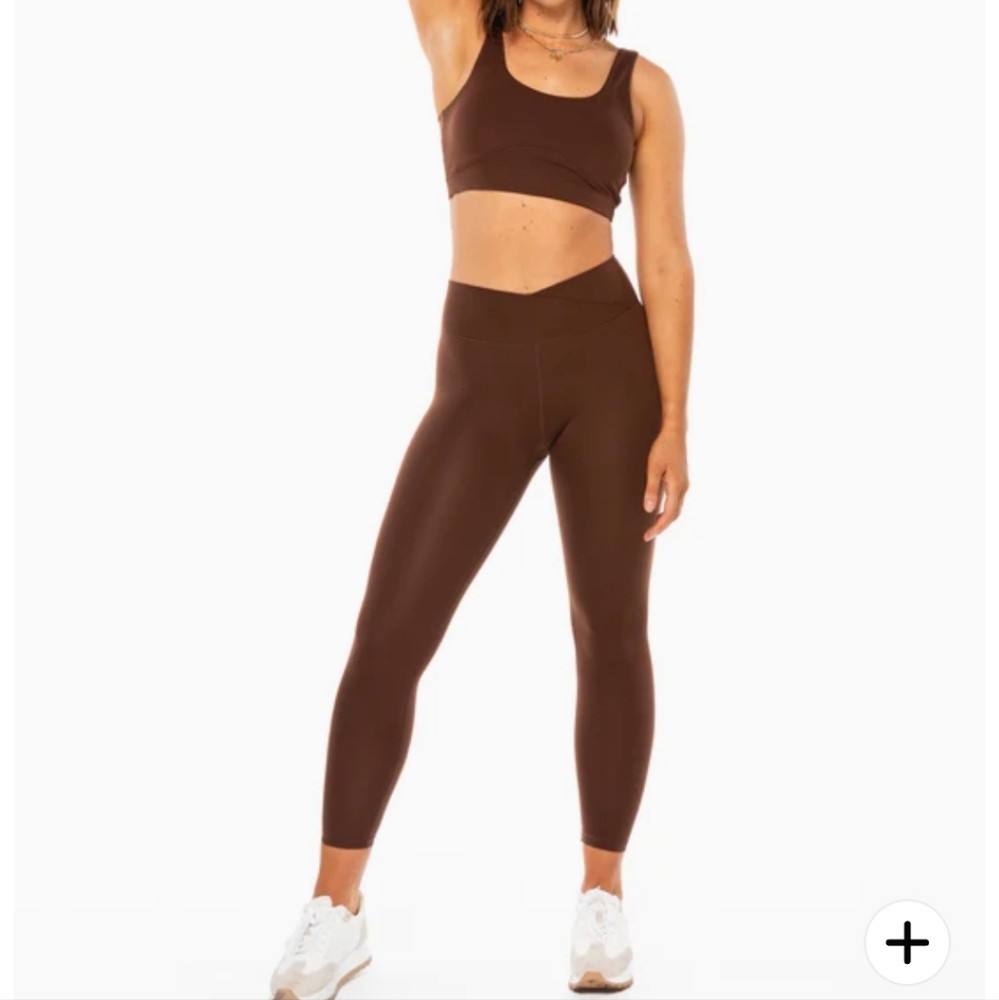Ethos crossover mocha leggings